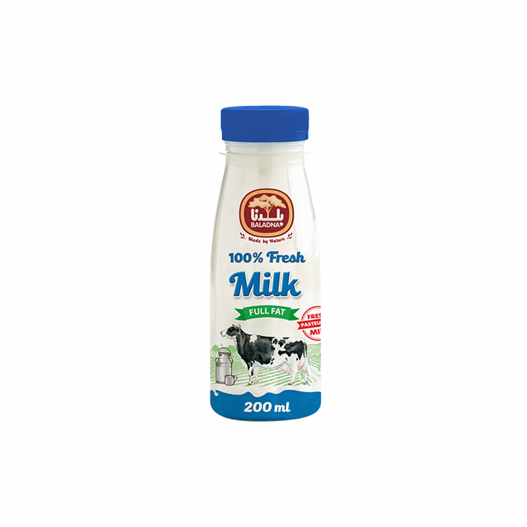 Baladna Fresh Milk Full Fat 200ml x6's