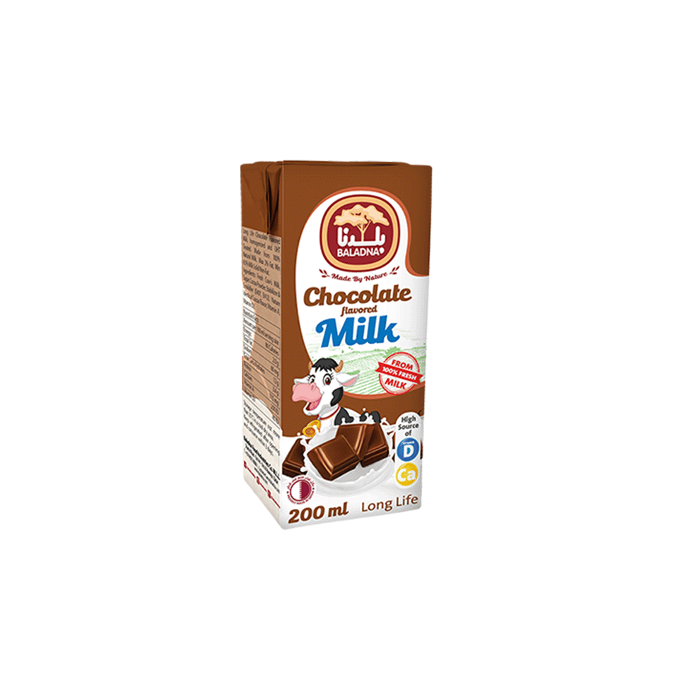 Baladna Long Life Milk Chocolate 200ml x24's